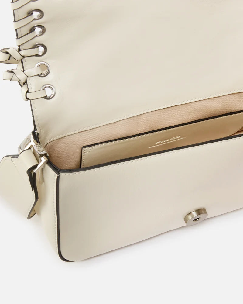 Borsetta soft Love Bag Slouchy con frange e tracolla