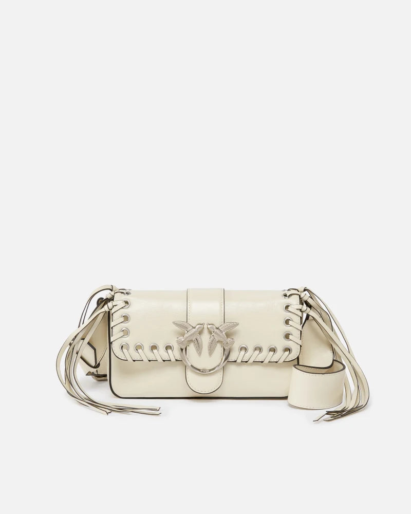 Borsetta soft Love Bag Slouchy con frange e tracolla