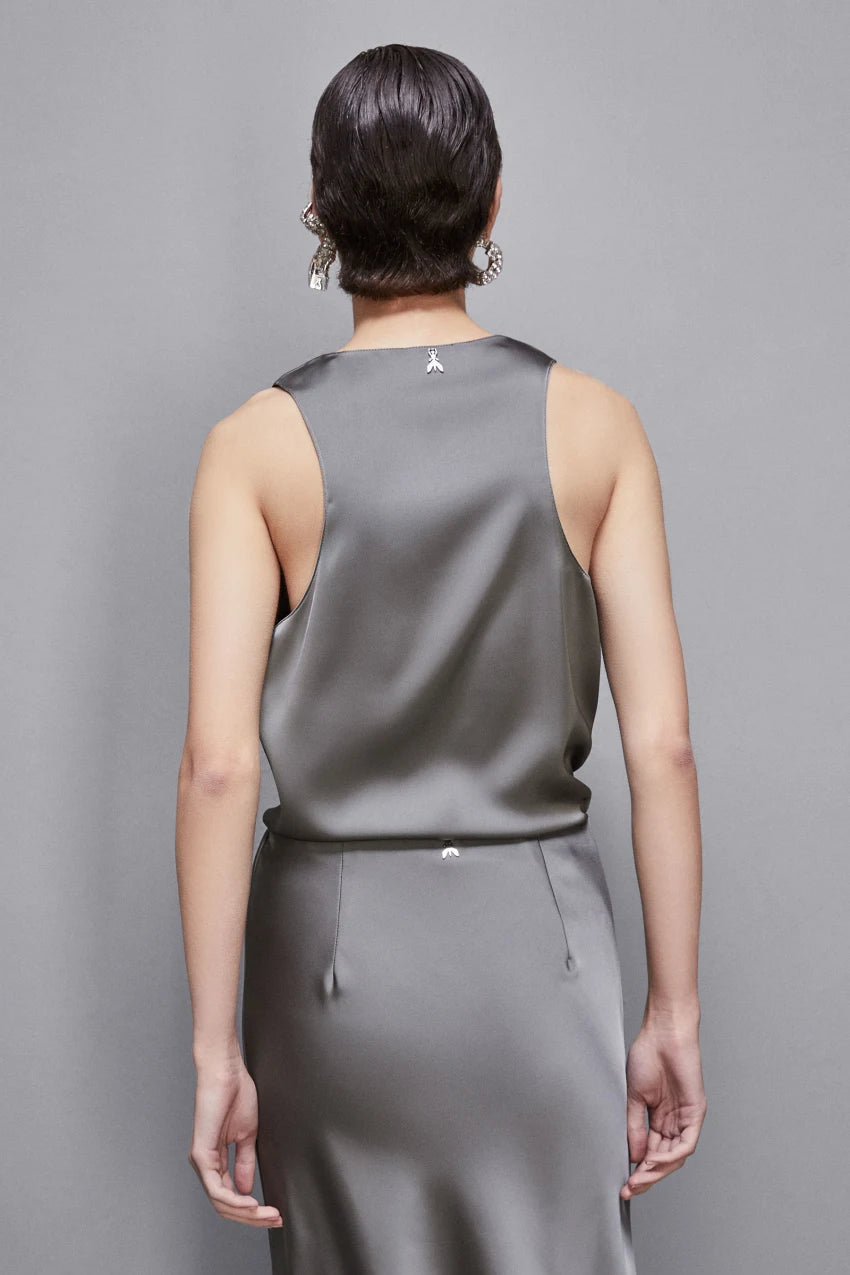 Blusa in raso lucido