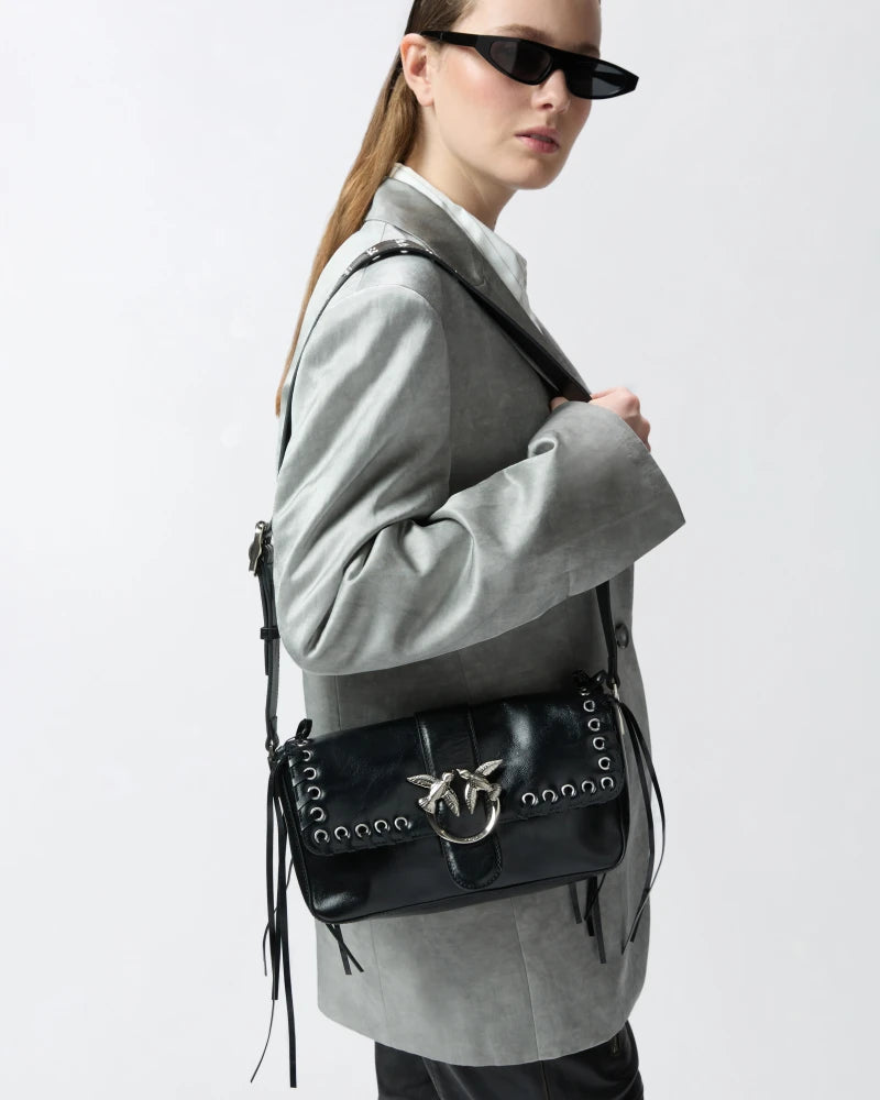Borsa a spalla soft Love Bag Slouchy con frange