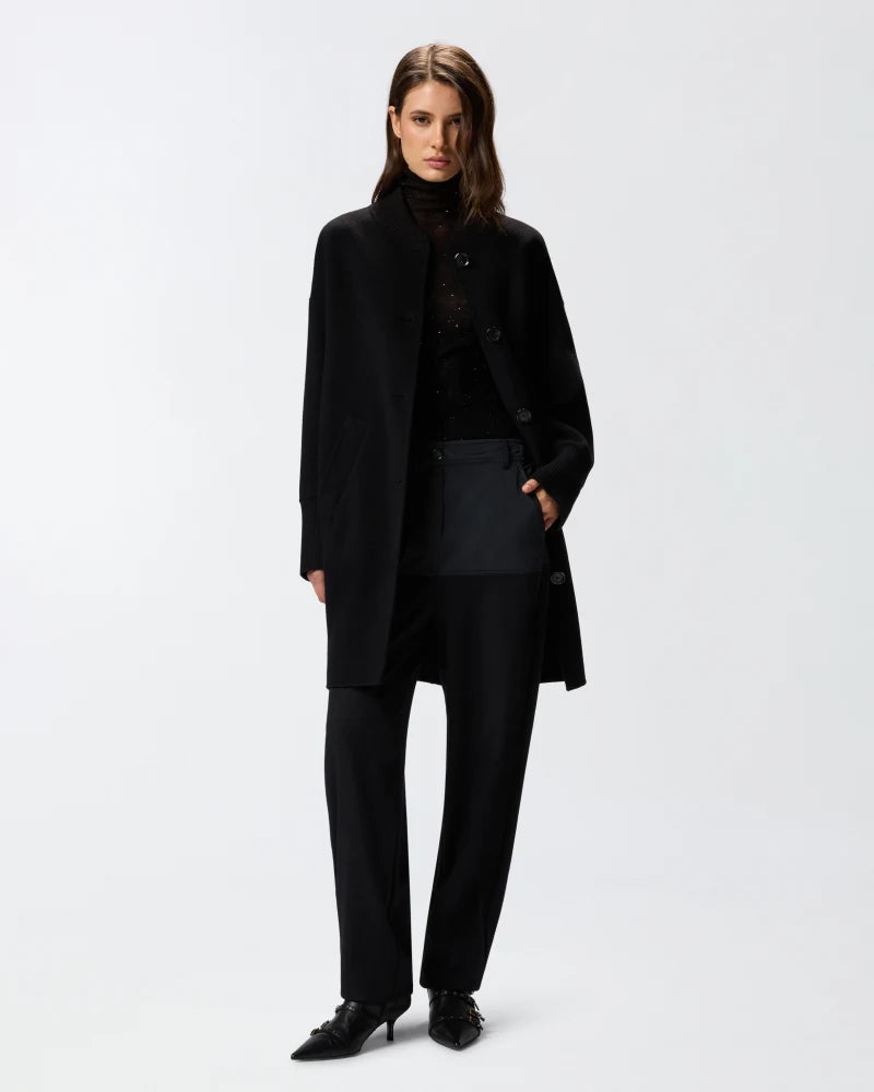 Cappotto lungo in panno double