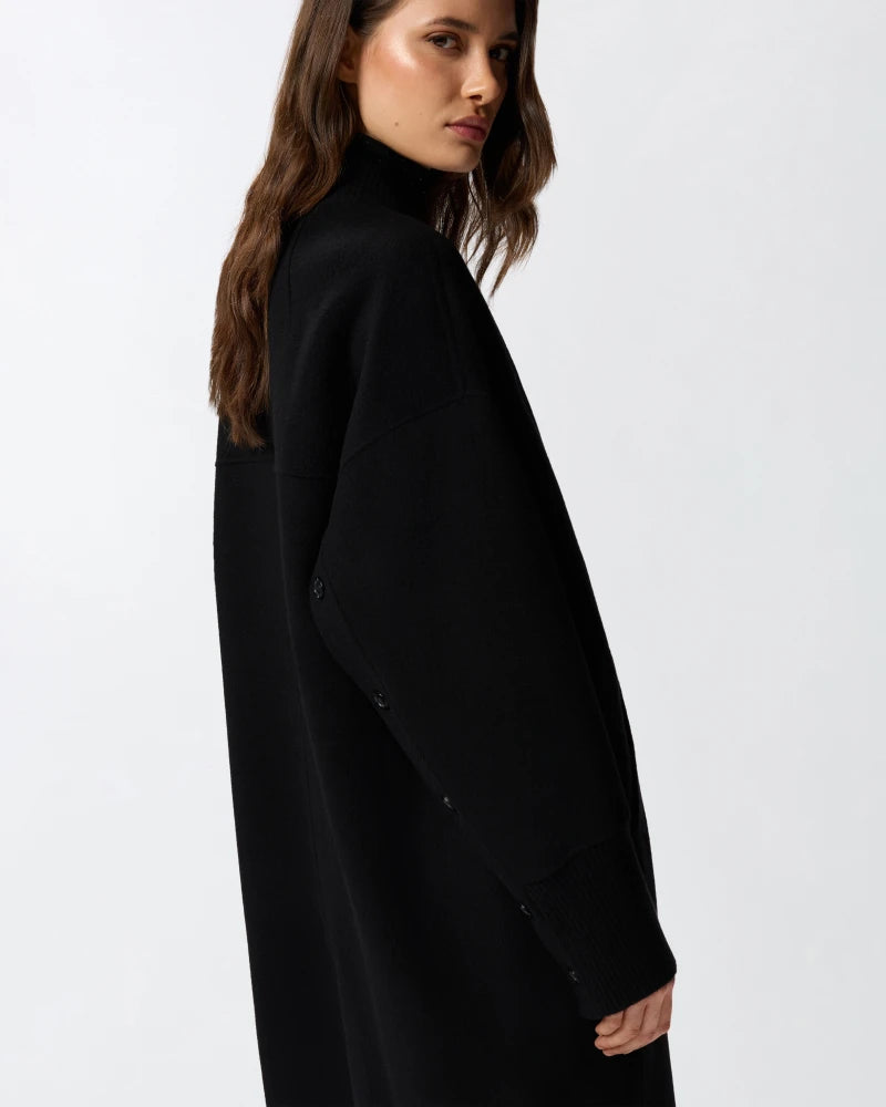 Cappotto lungo in panno double