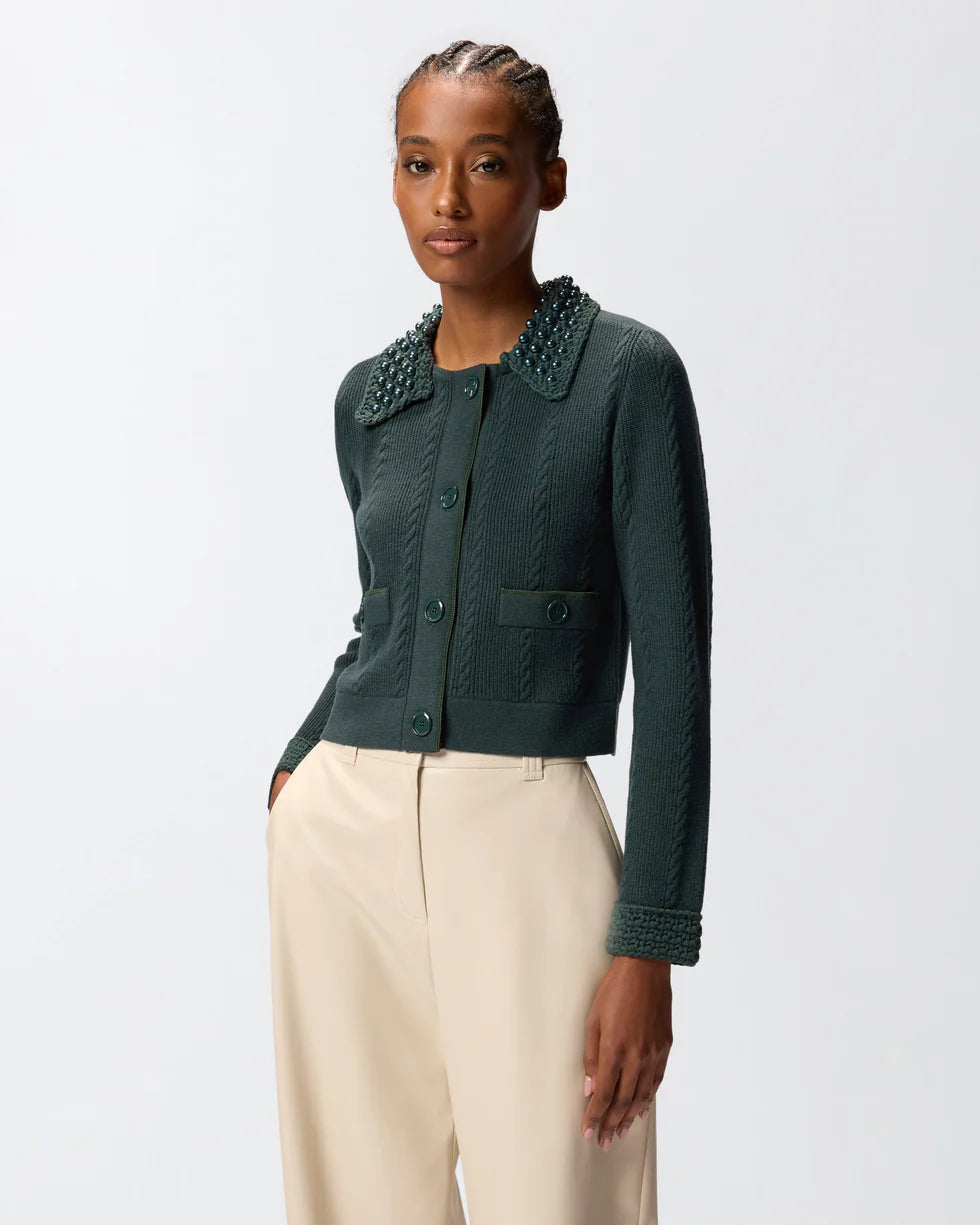 Giacca corta in maglia