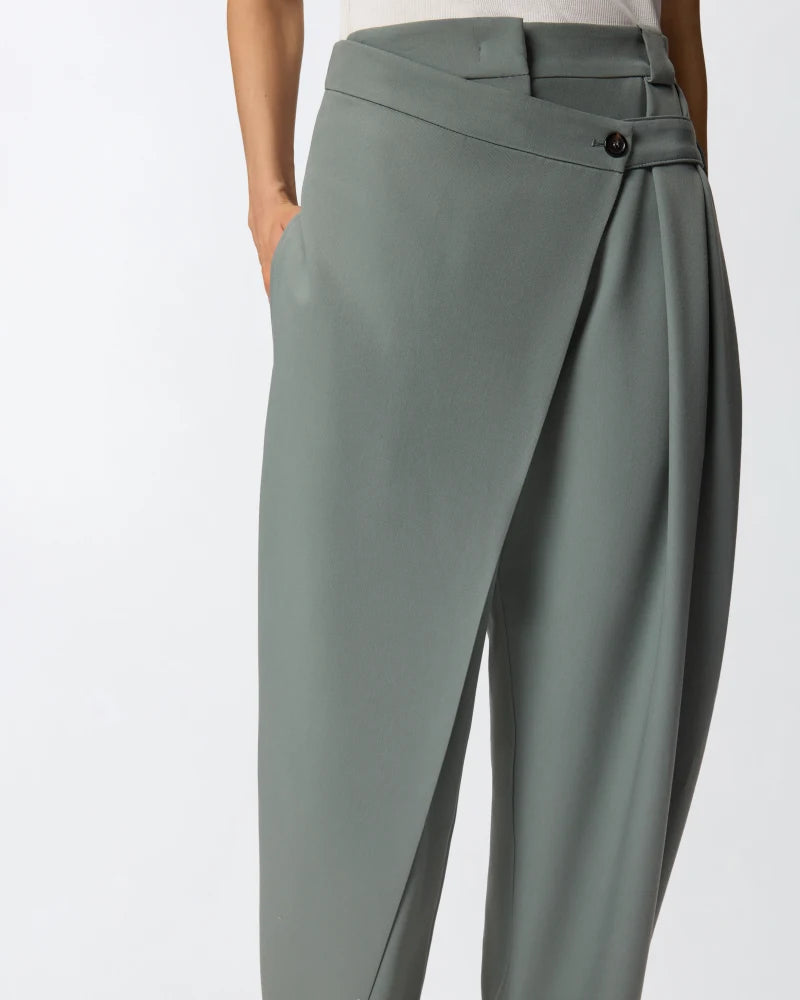 Pantaloni wide leg a portafoglio