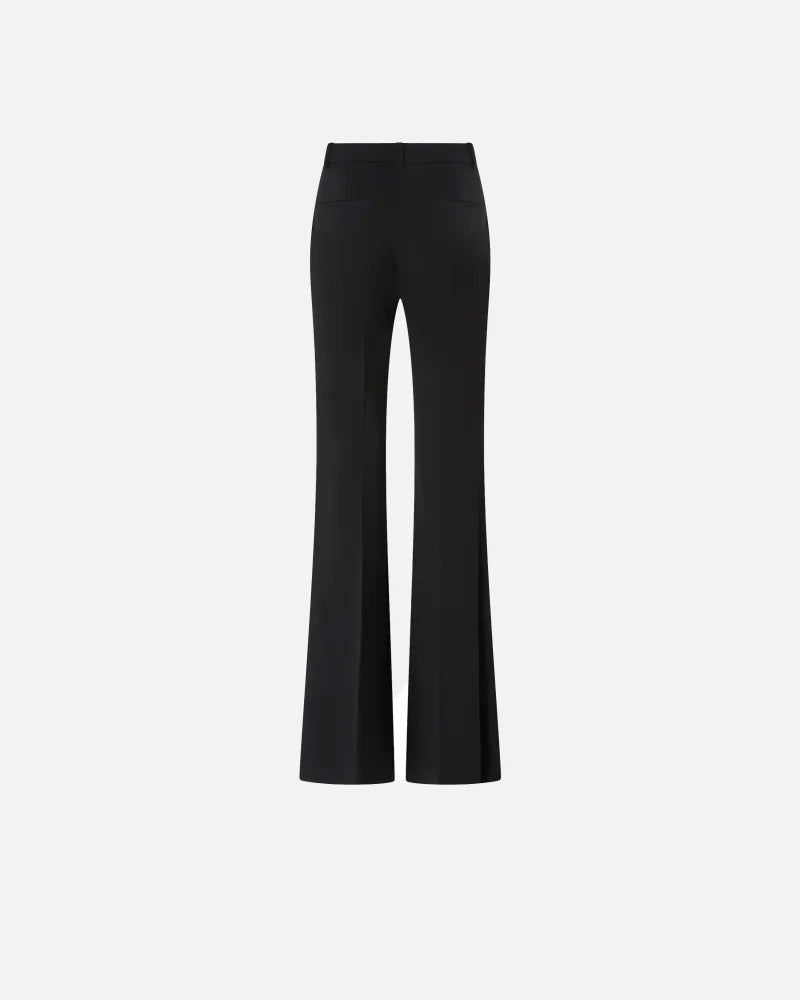 Pantaloni flare-fit in punto stoffa