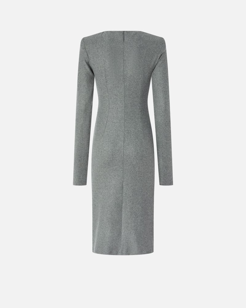 Vestito midi aderente con drappeggio