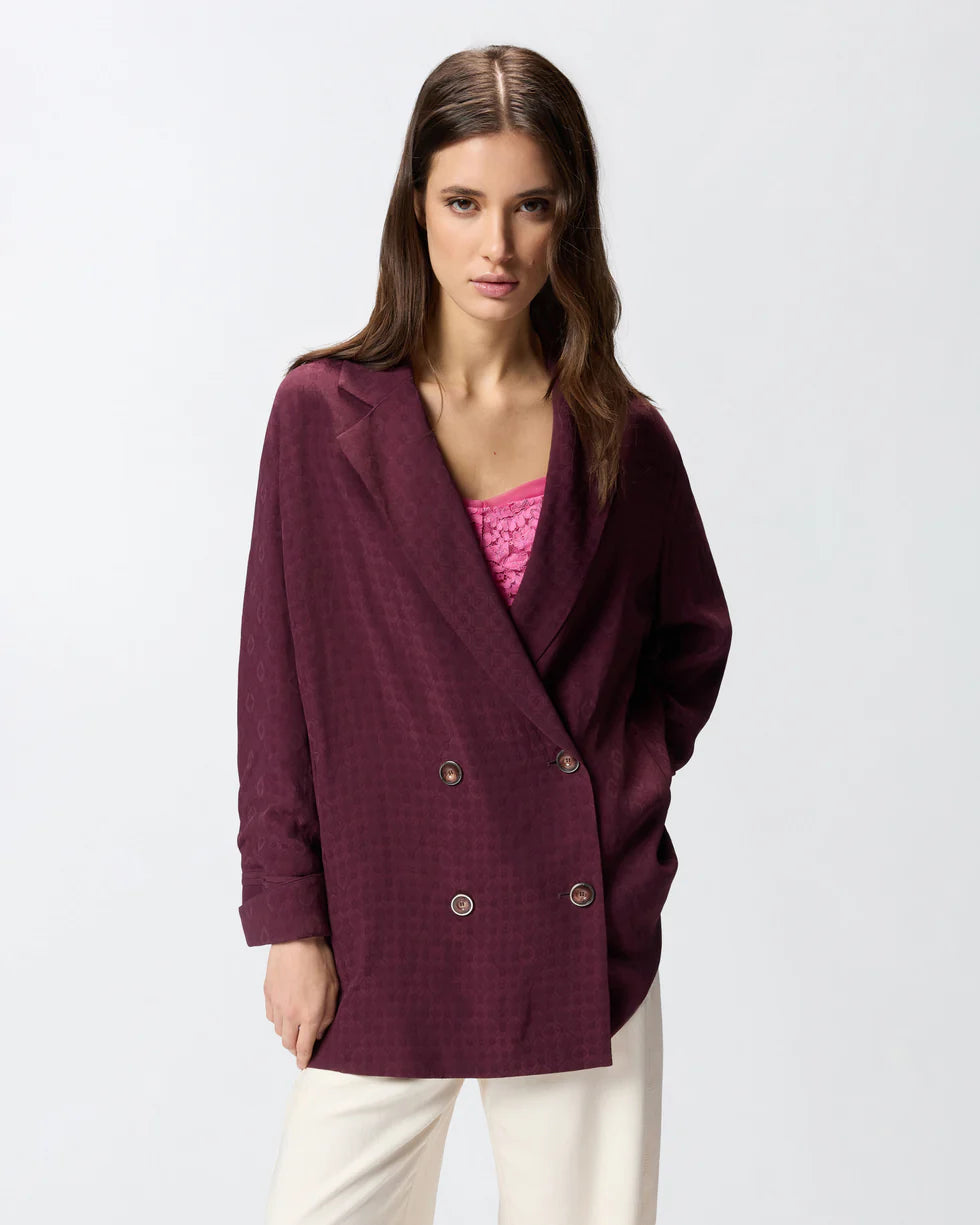 Giacca doppiopetto con motivo cravatteria