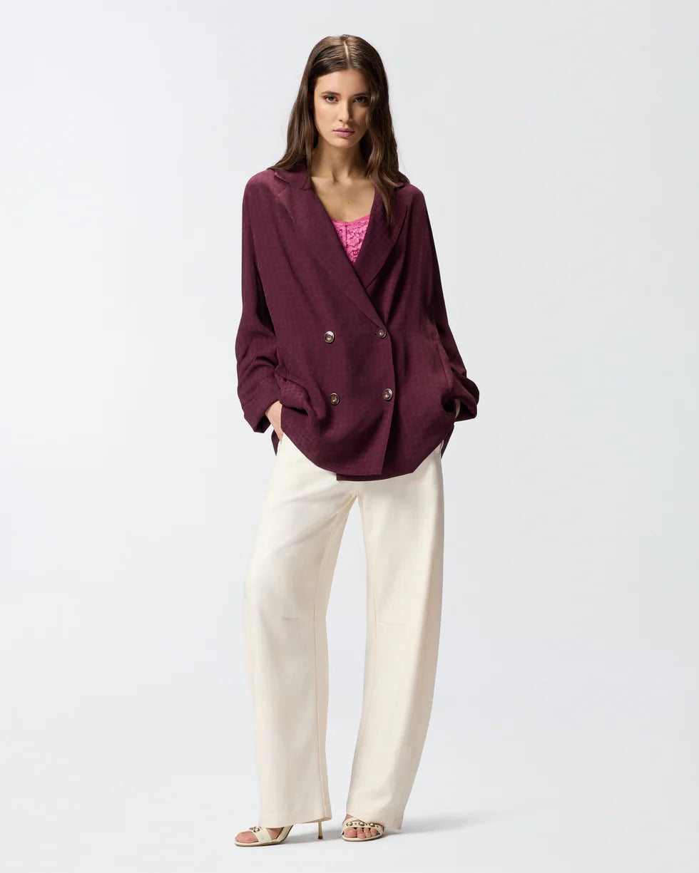 Giacca doppiopetto con motivo cravatteria