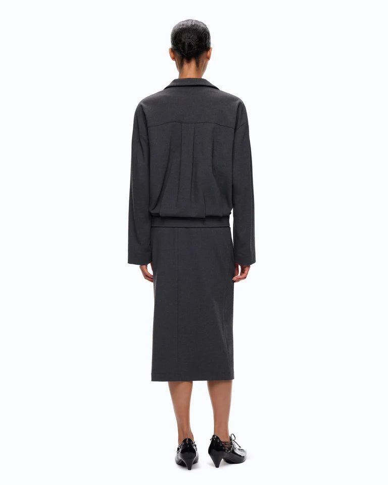 Overshirt morbida in punto stoffa