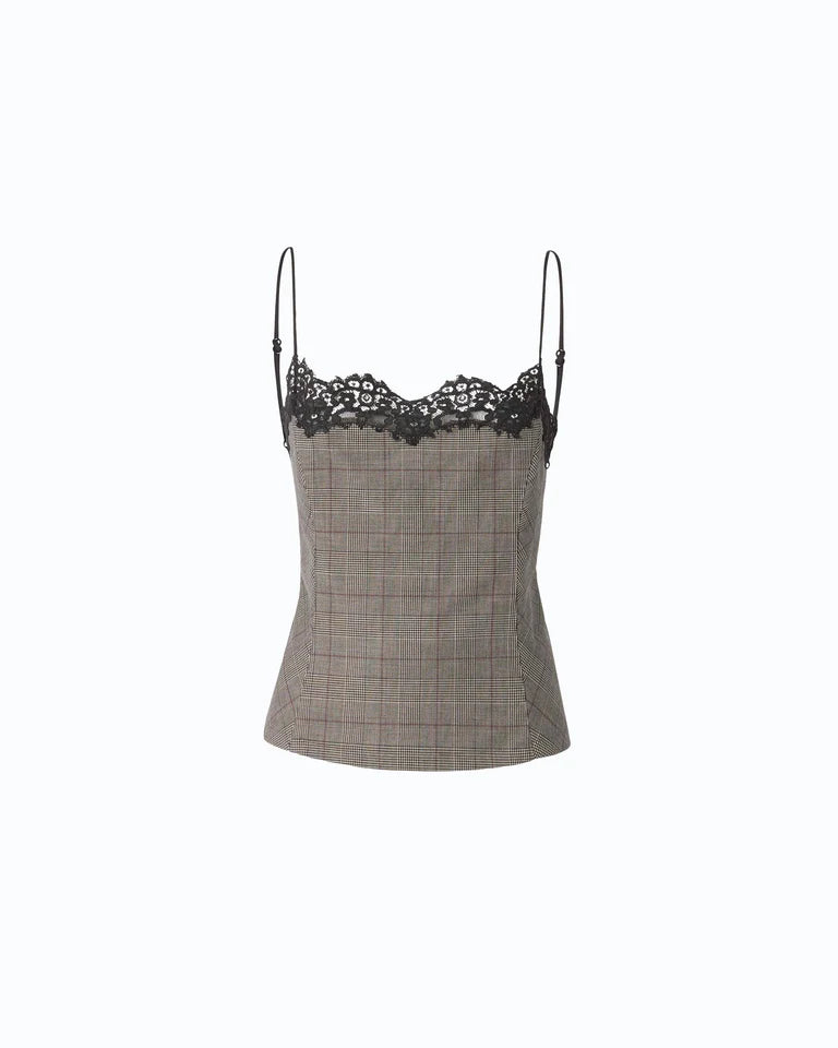 Top a quadri con pizzo