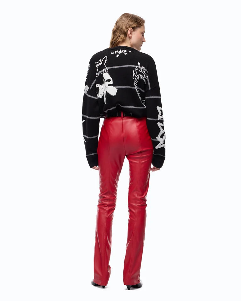 Maglia in lana merino Quiet Is The New PunK