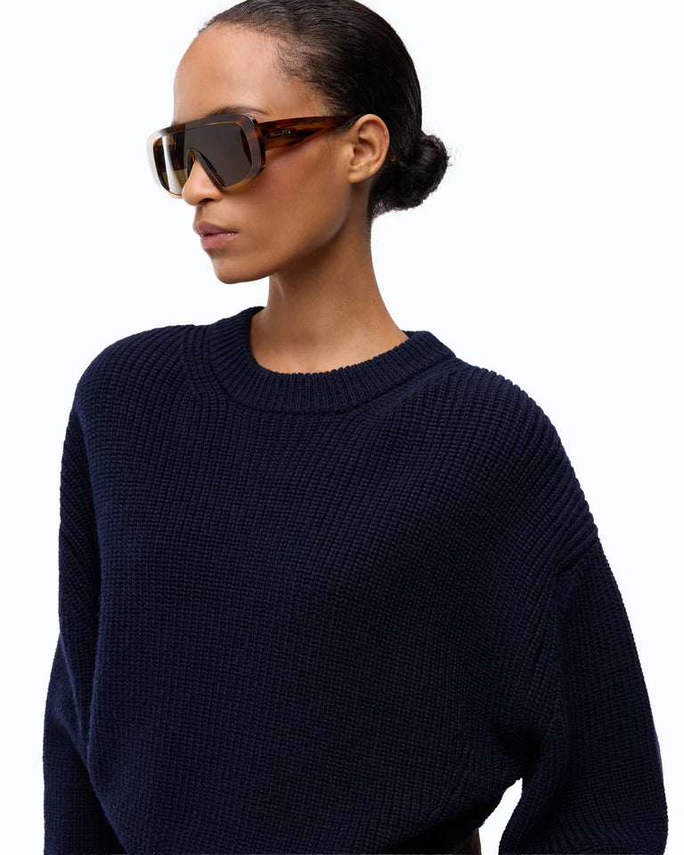 Maglia in lana a coste