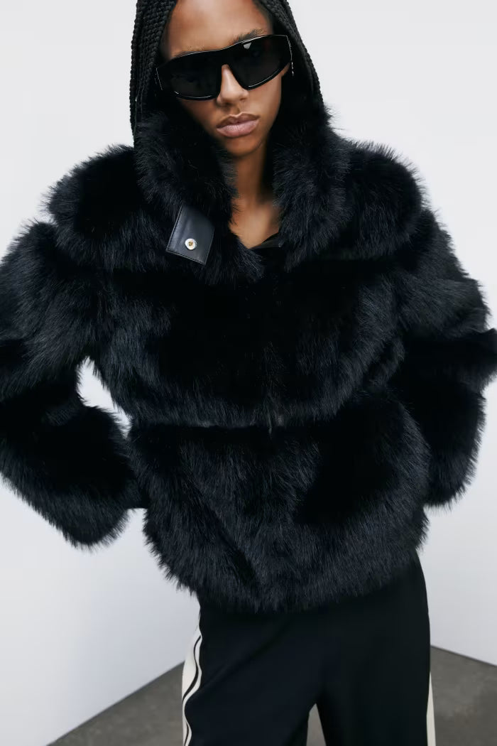 Giubbotto fluffy corto