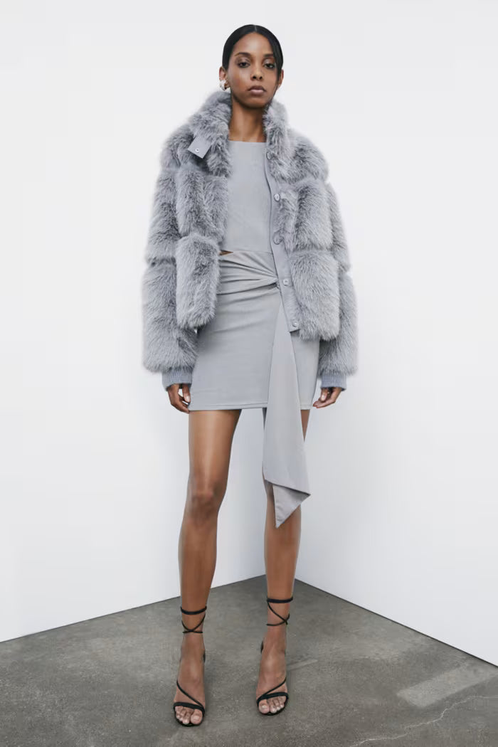 Giubbotto fluffy corto