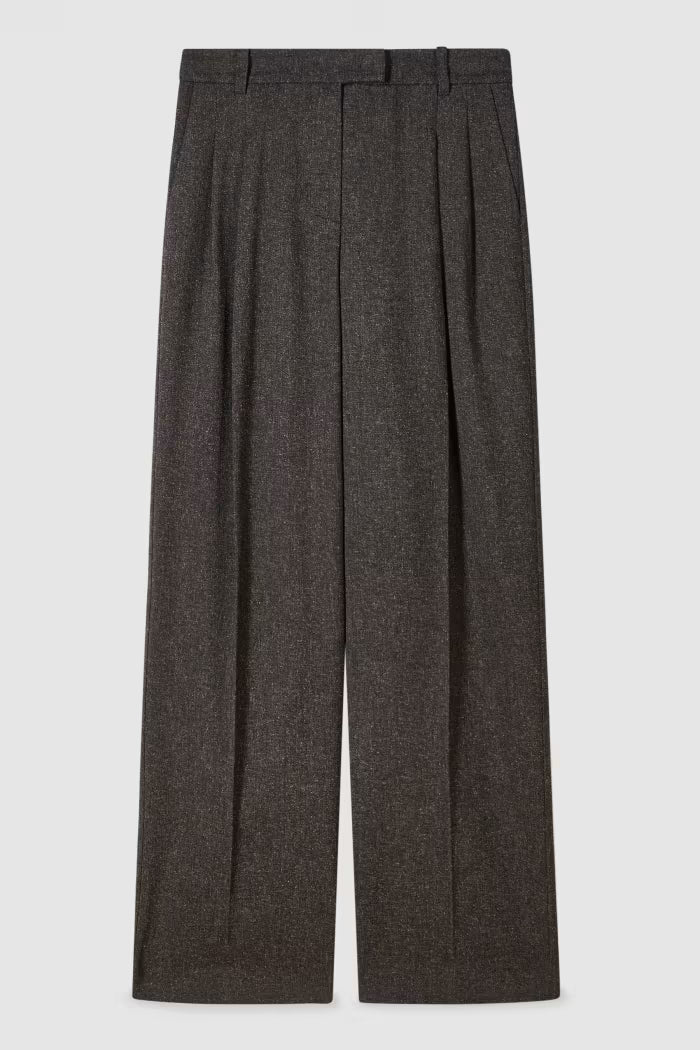 Pantaloni strutturati con pieghe