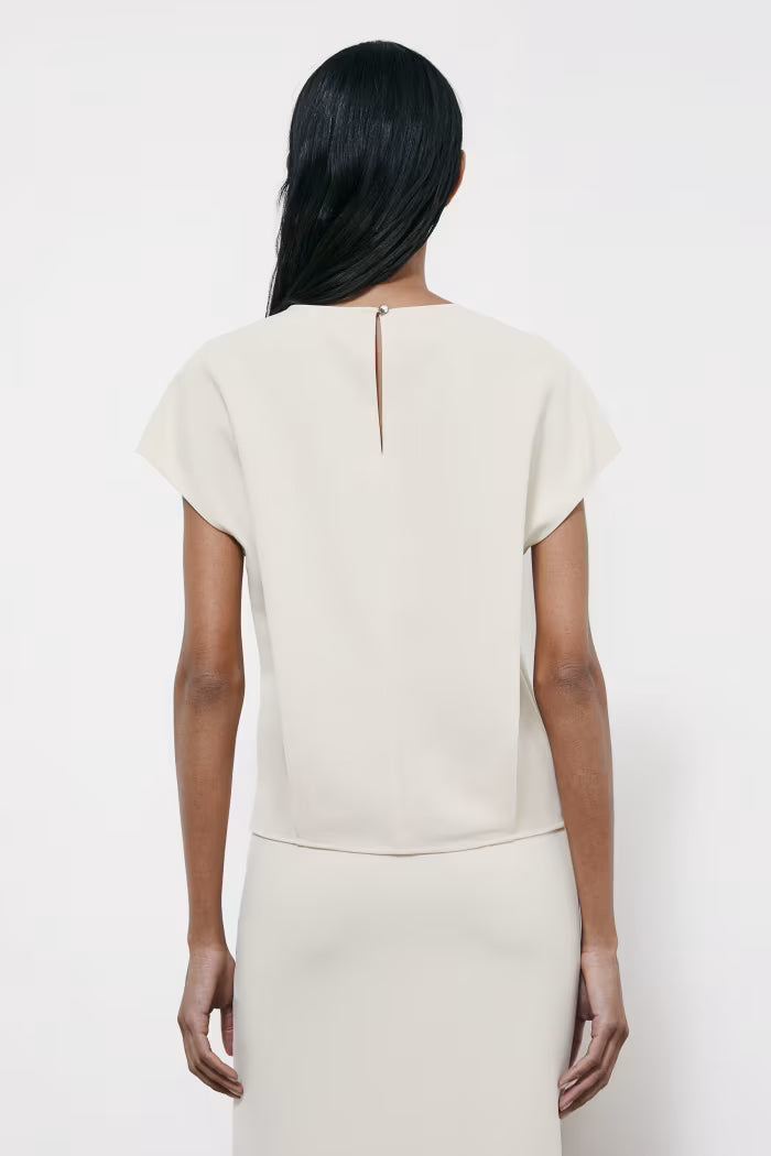 Blusa fluida smanicata