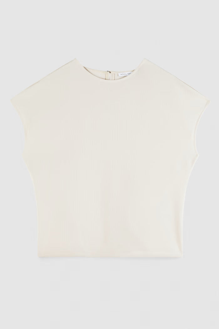 Blusa fluida smanicata
