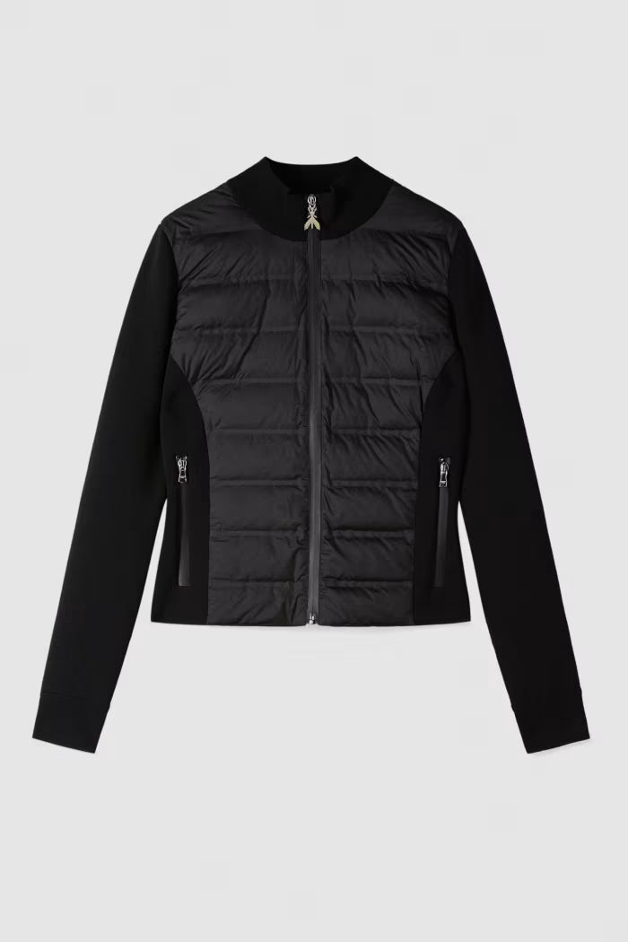Piumino ultralight con inserti in maglia