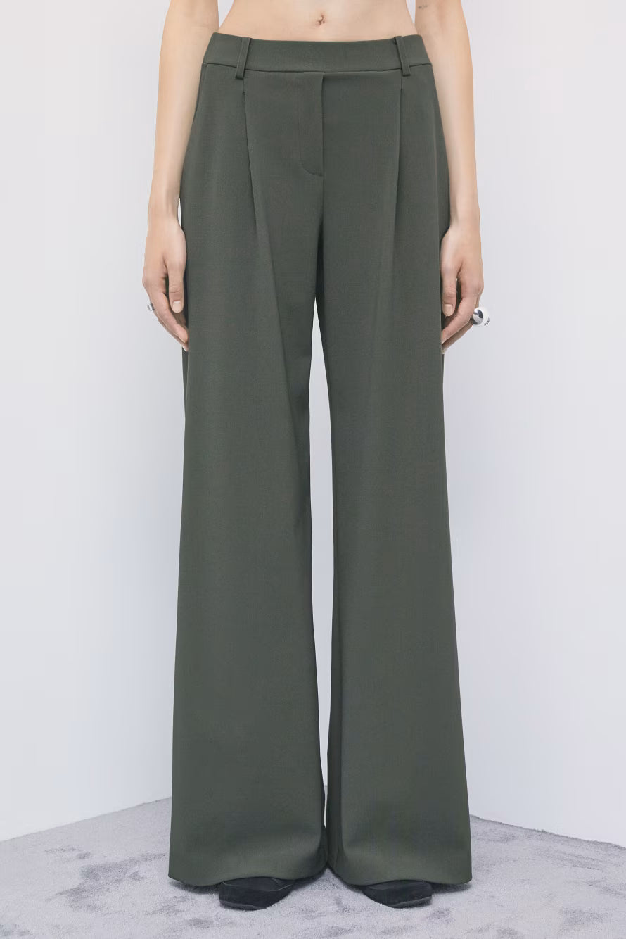 Pantaloni palazzo con pinces