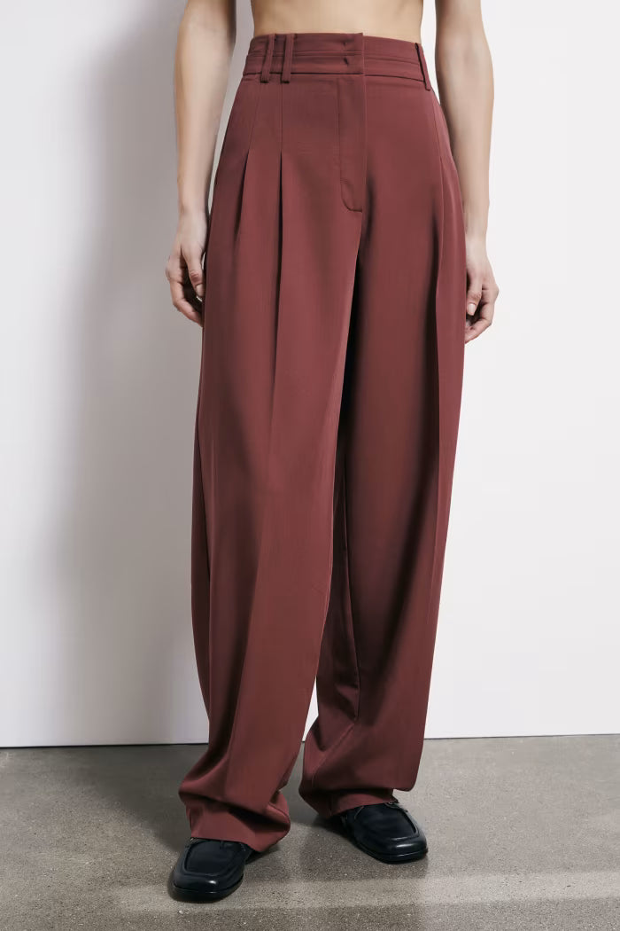 Pantaloni palazzo con pinces
