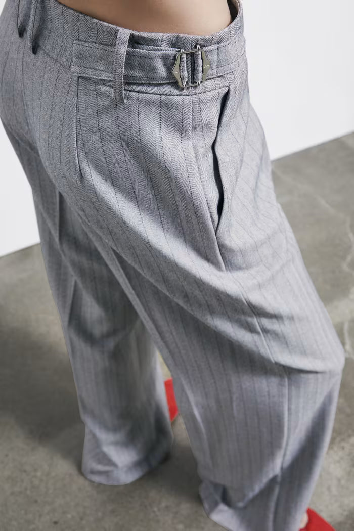 Pantaloni palazzo gessatI