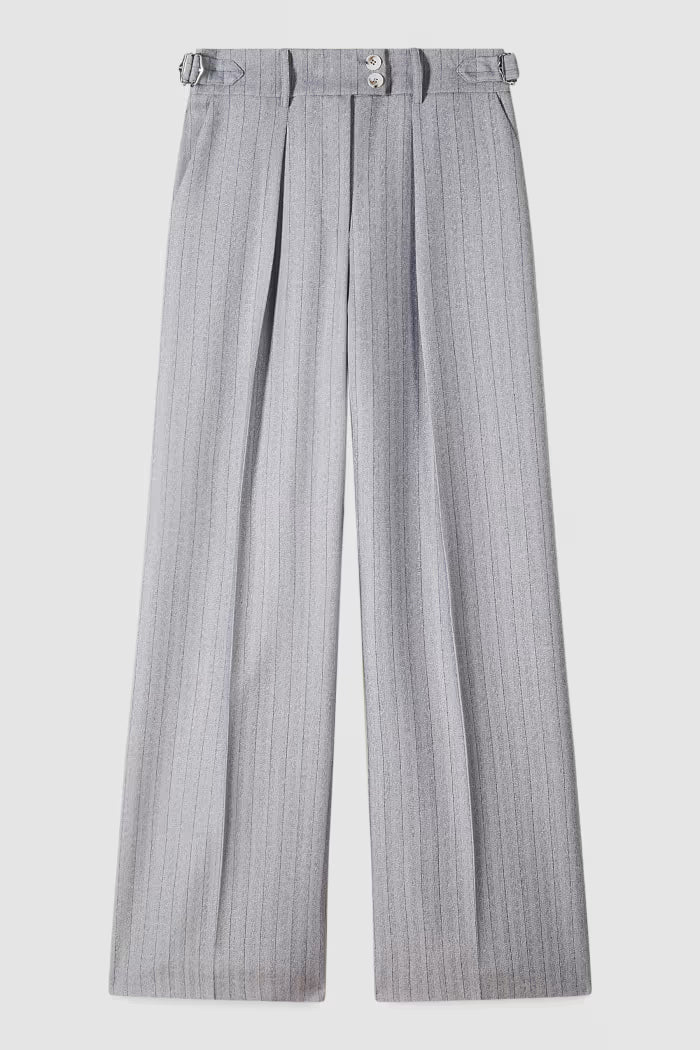 Pantaloni palazzo gessatI