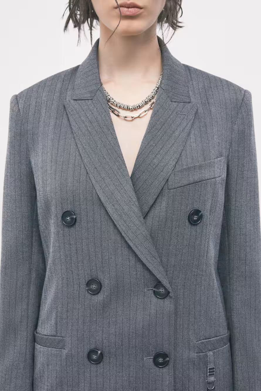 Blazer doppiopetto gessato