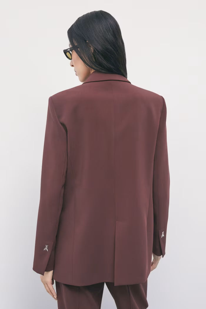 Blazer fluido stretch a due bottoni