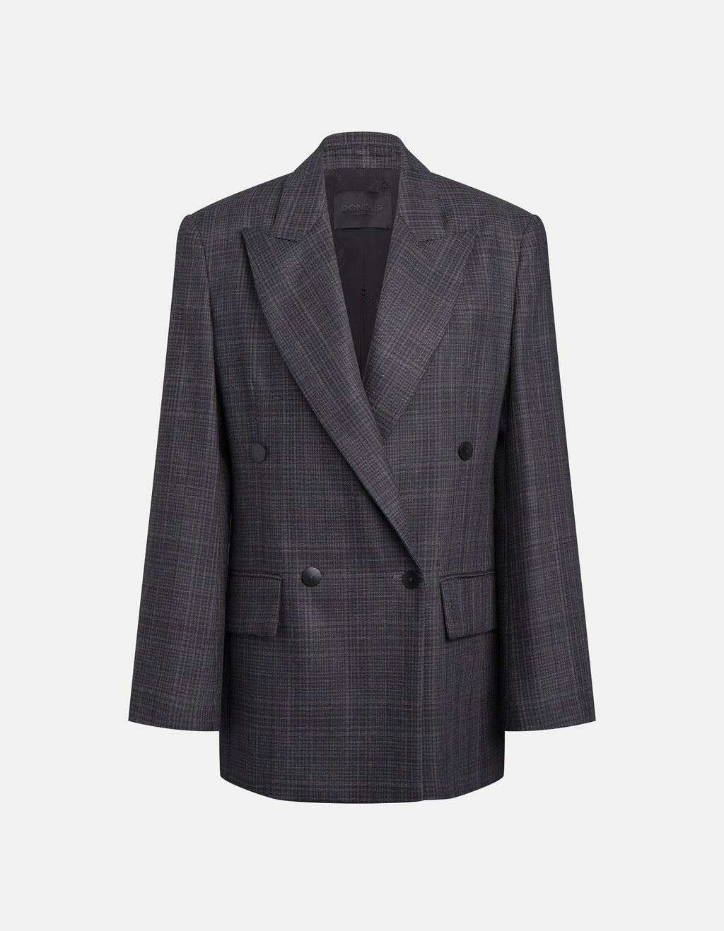 Blazer doppiopetto over in lana principe di Galles