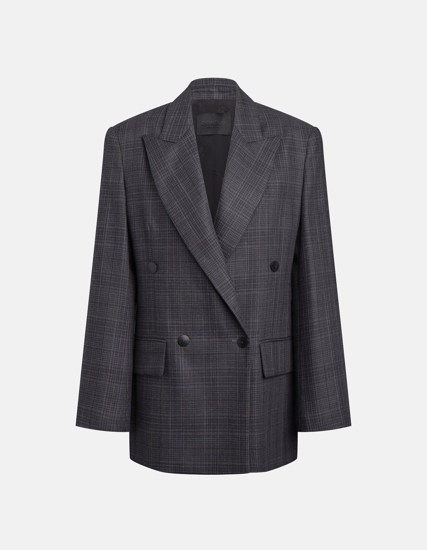Blazer doppiopetto over in lana principe di Galles