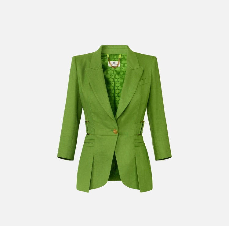 Giacca in misto lino