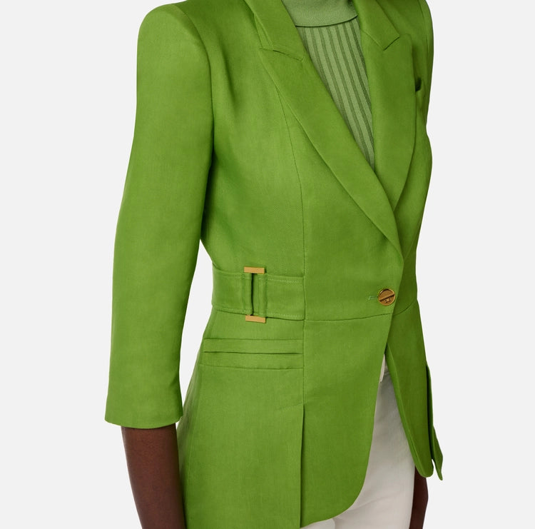 Giacca in misto lino