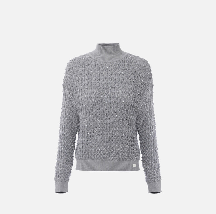 Maglia in bouclé con paillettes