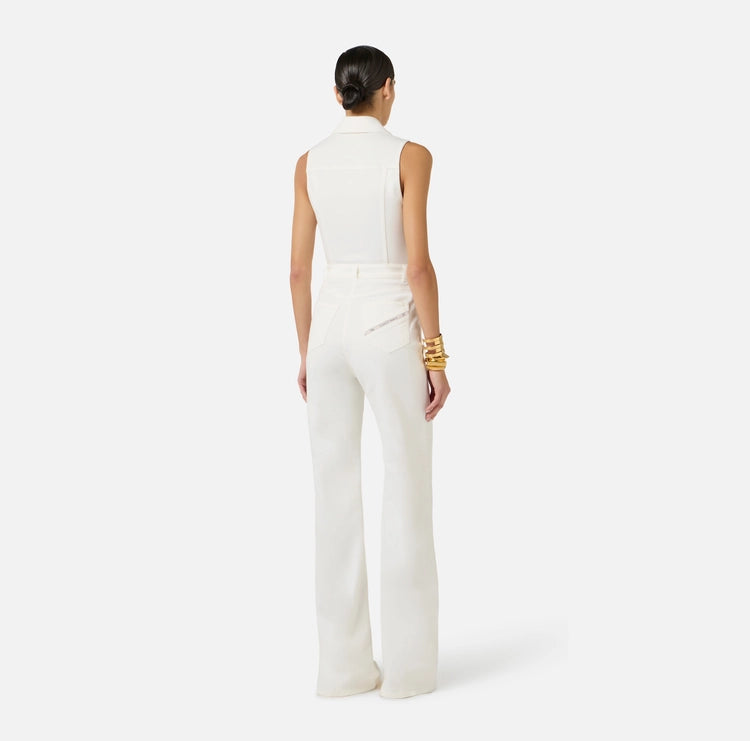 Tuta in denim con dettaglio logo