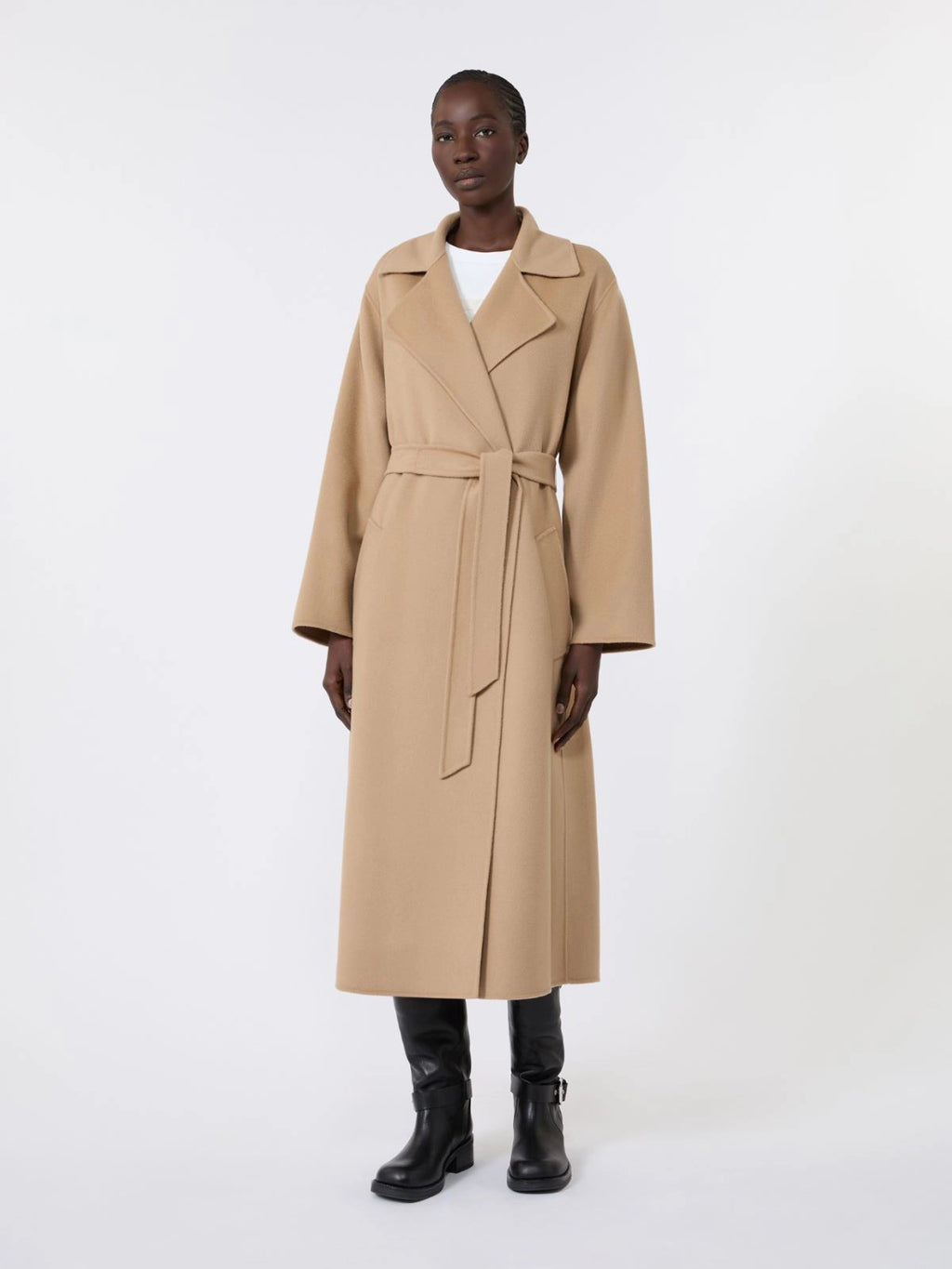 Cappotto in doppio di mista lana