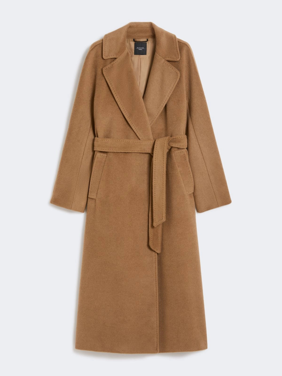 Cappotto lungo in lana e alpaca