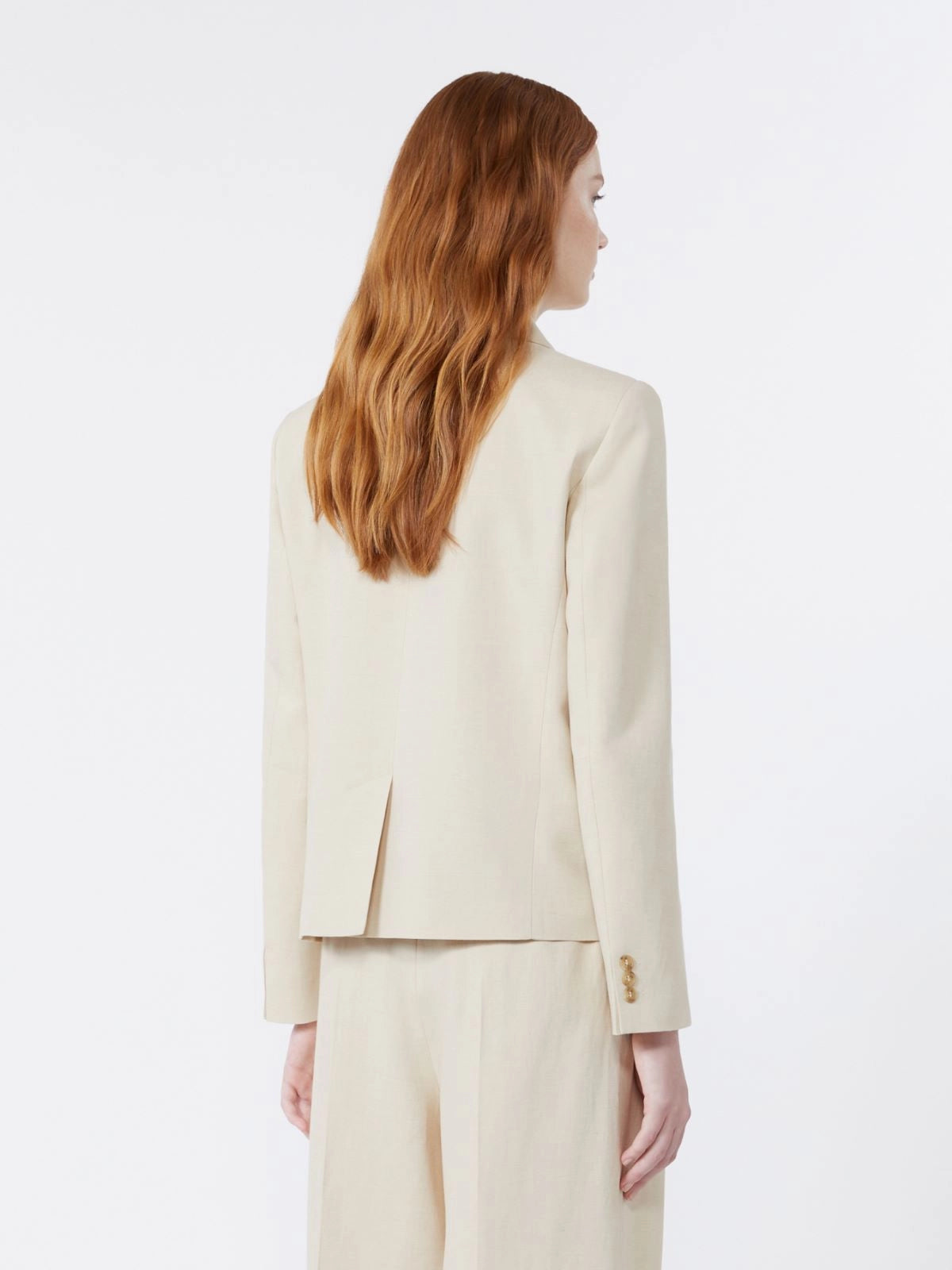 Blazer in viscosa e lino