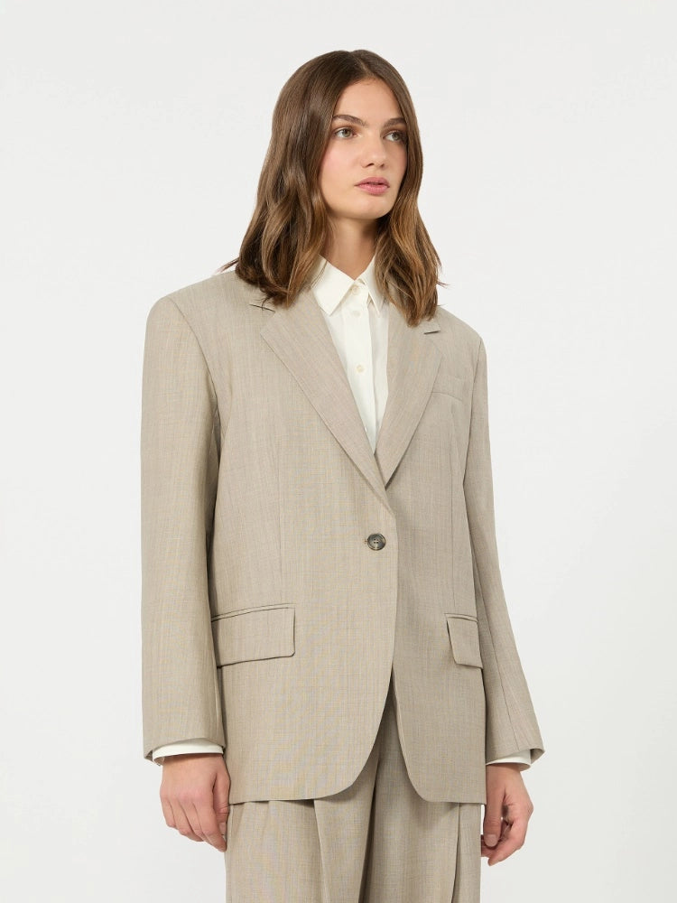Blazer over in tela di lana