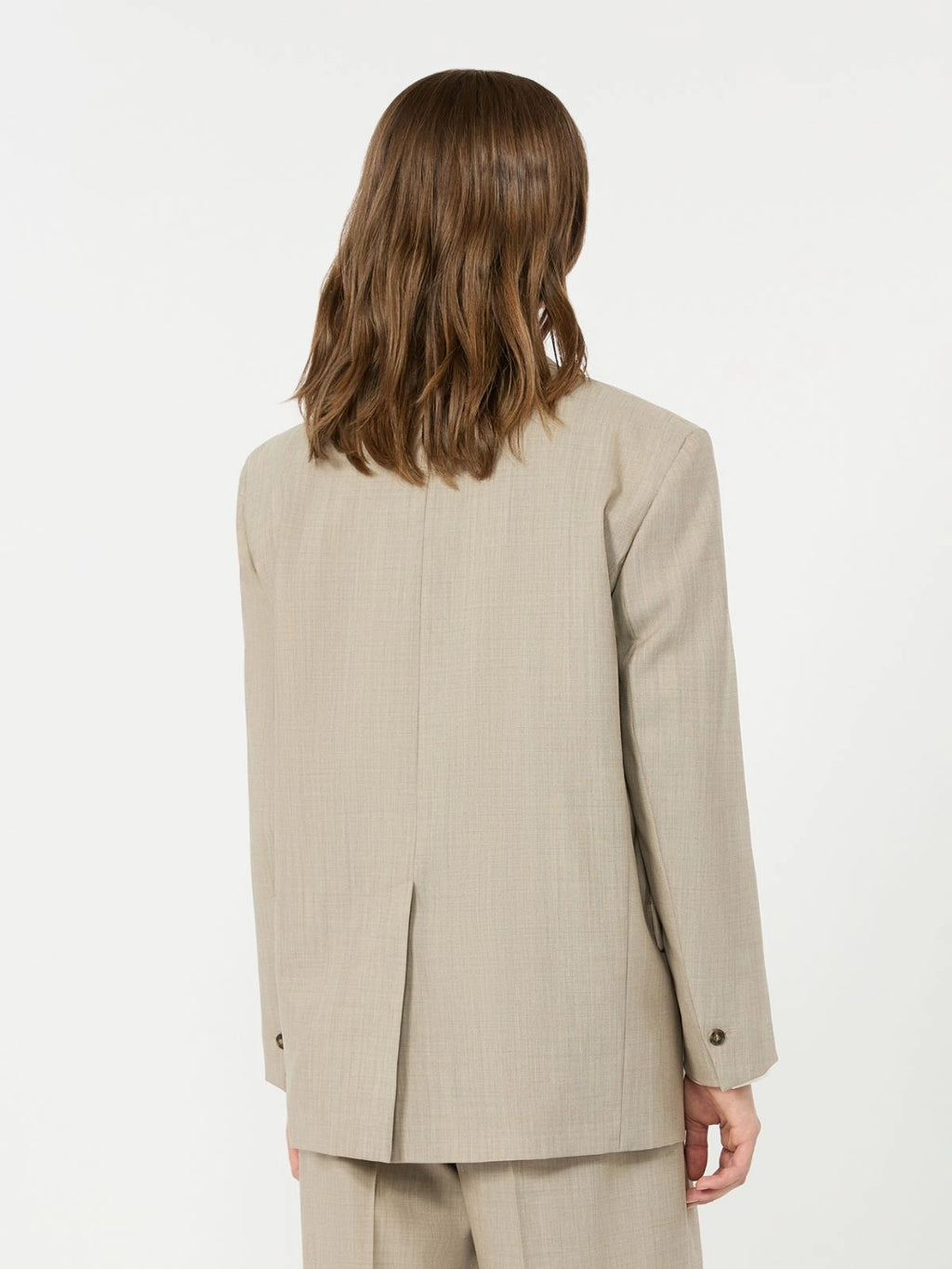 Blazer over in tela di lana