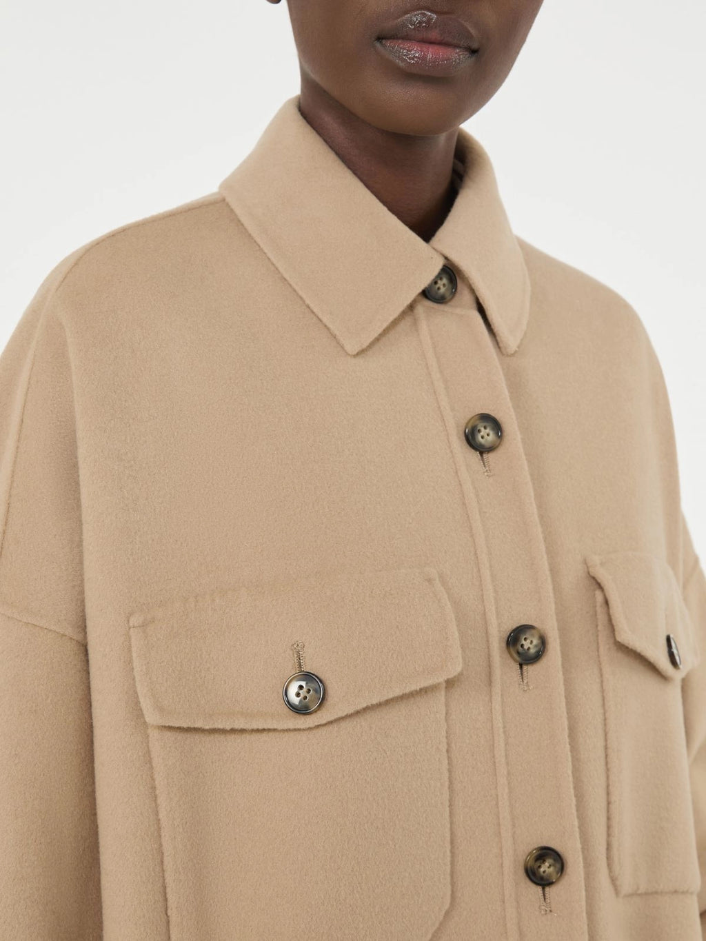 Cappotto over in mista lana