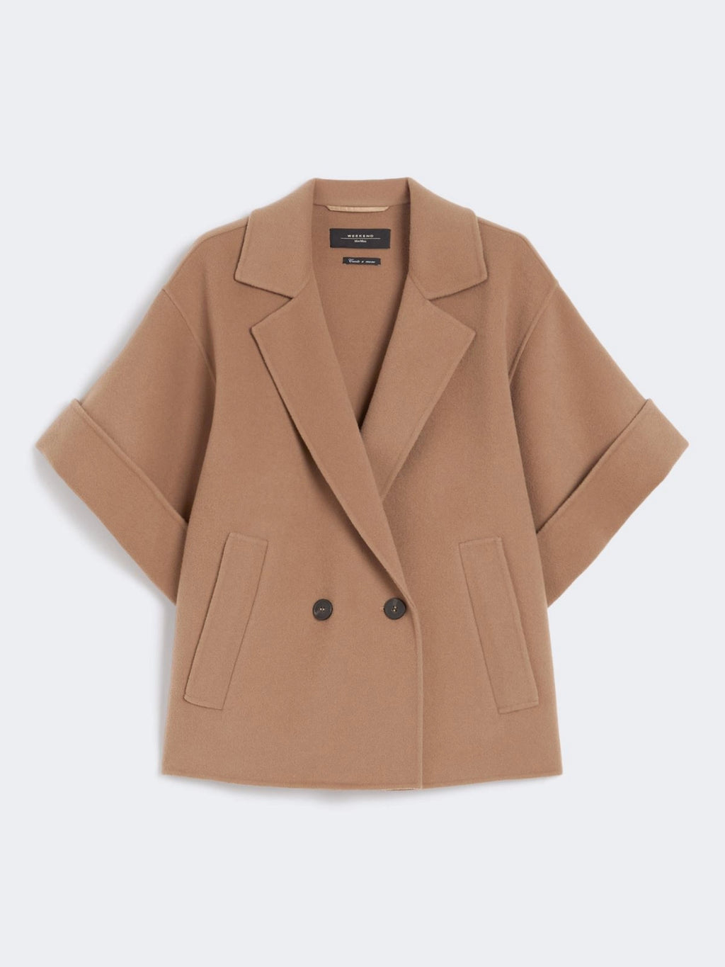 Cappotto corto in drap di lana