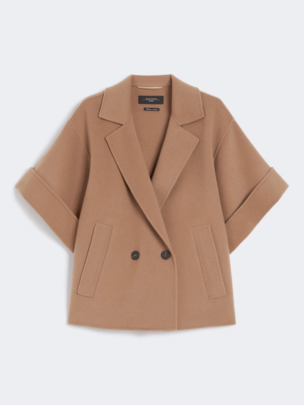 Cappotto corto in drap di lana