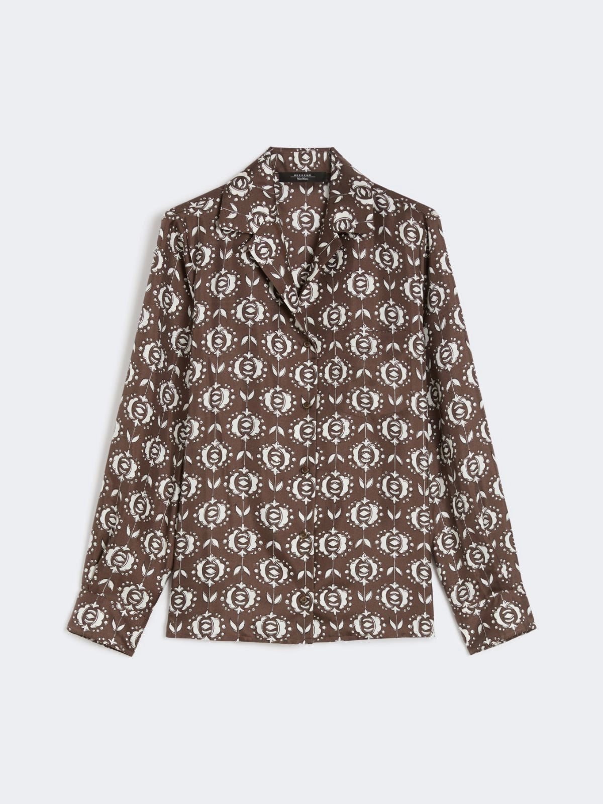 Camicia pigiama in seta stampata