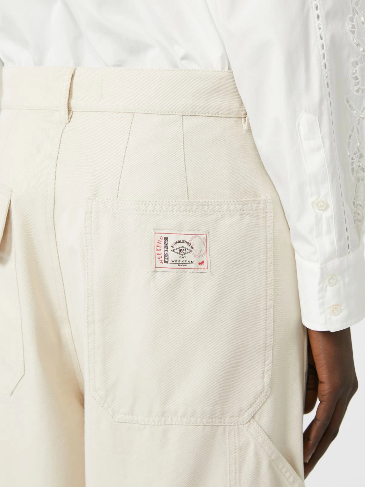 Pantalone workwear in drill di cotone