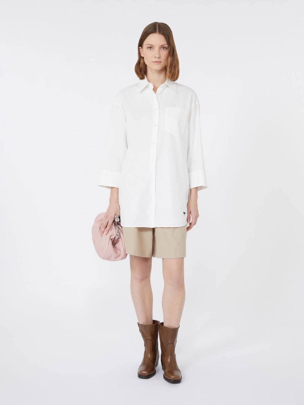 Camicia over in Oxford di cotone