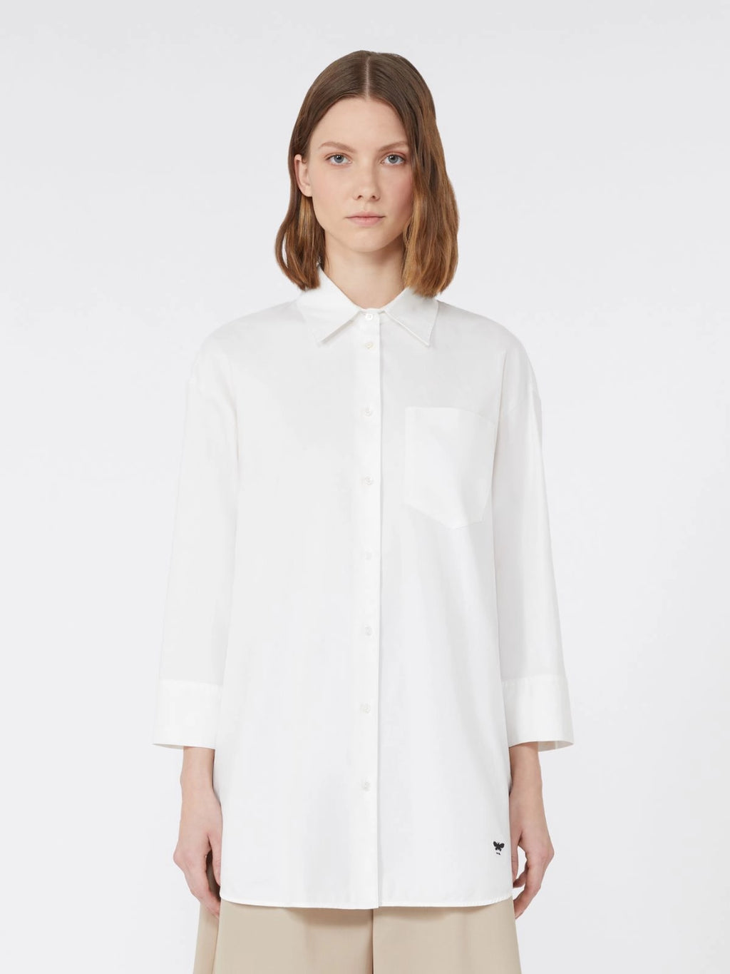 Camicia over in Oxford di cotone