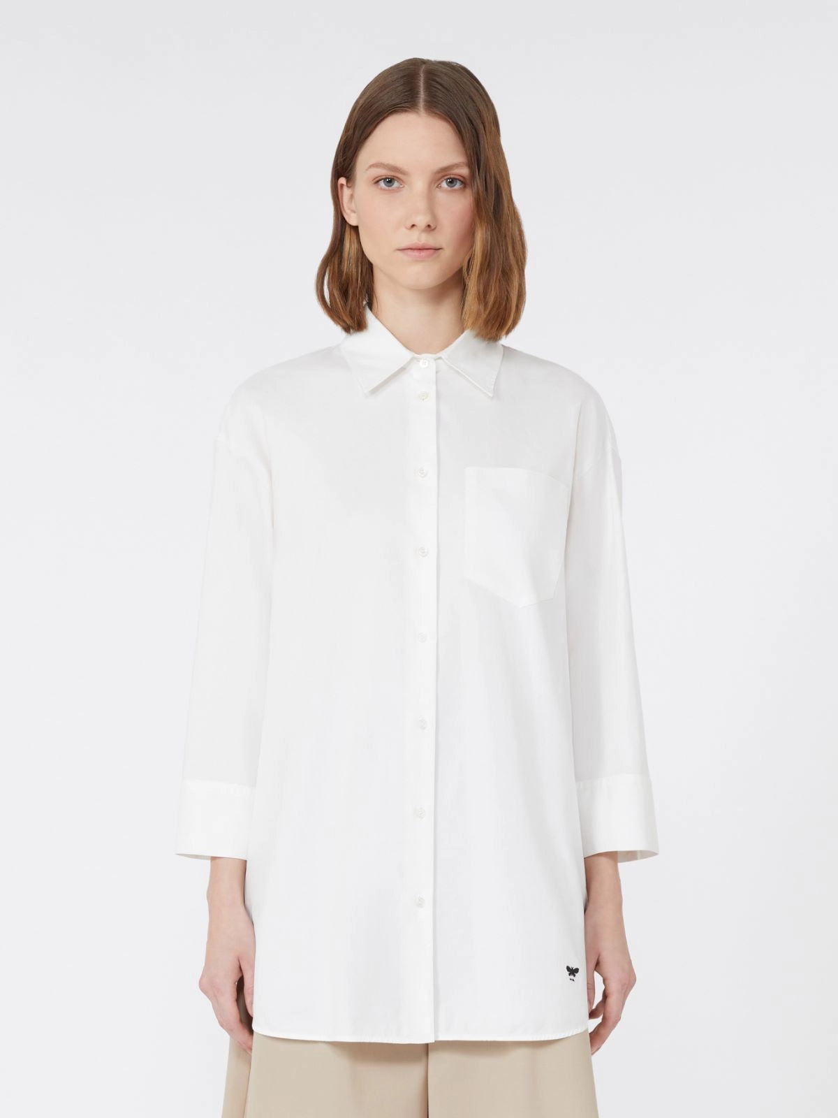 Camicia over in Oxford di cotone