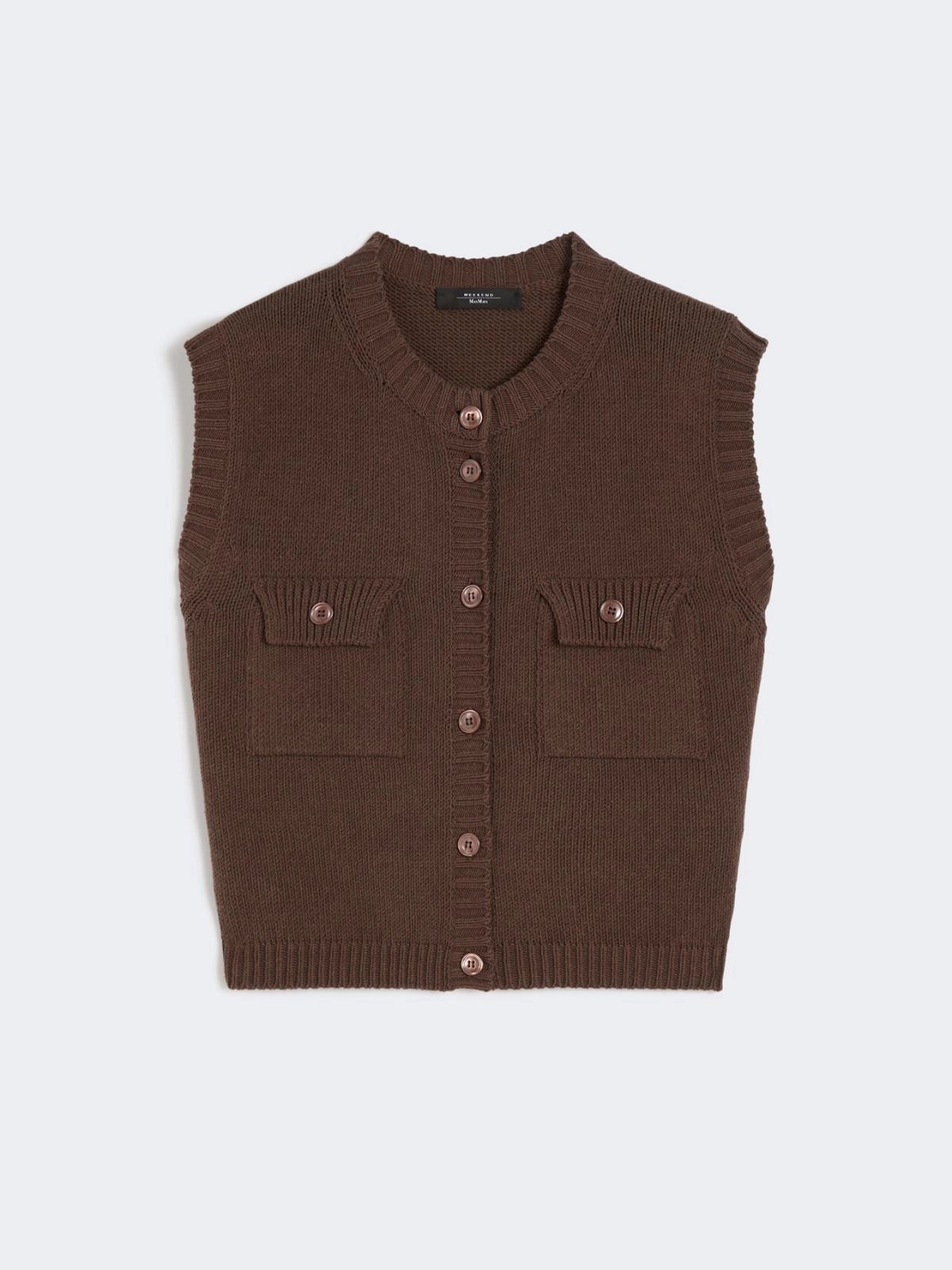 Gilet in filato di misto cotone