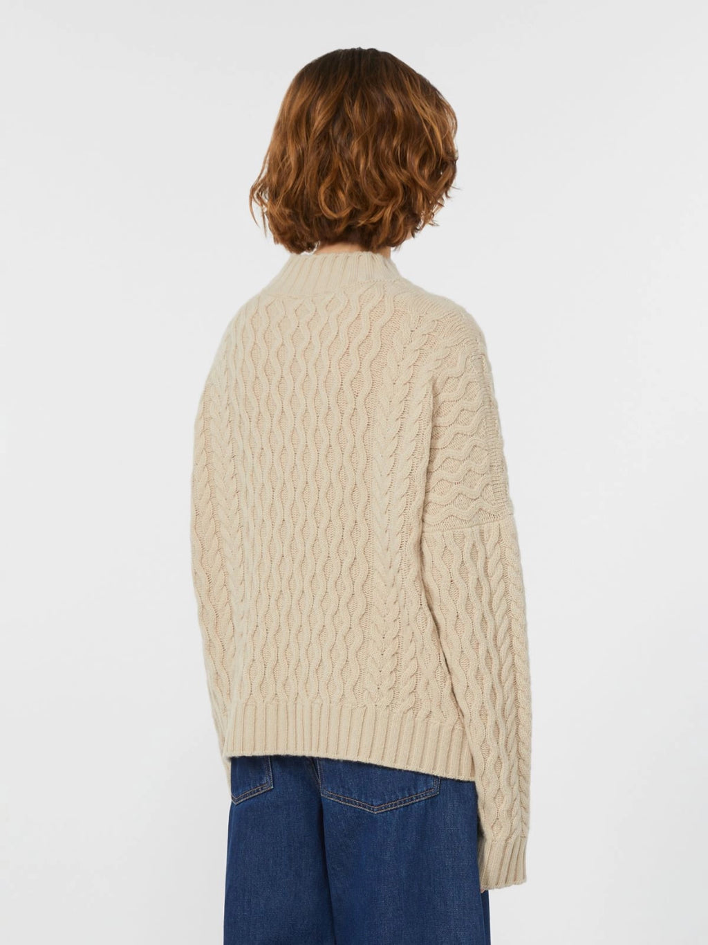 Maglia boxy in filato di lana