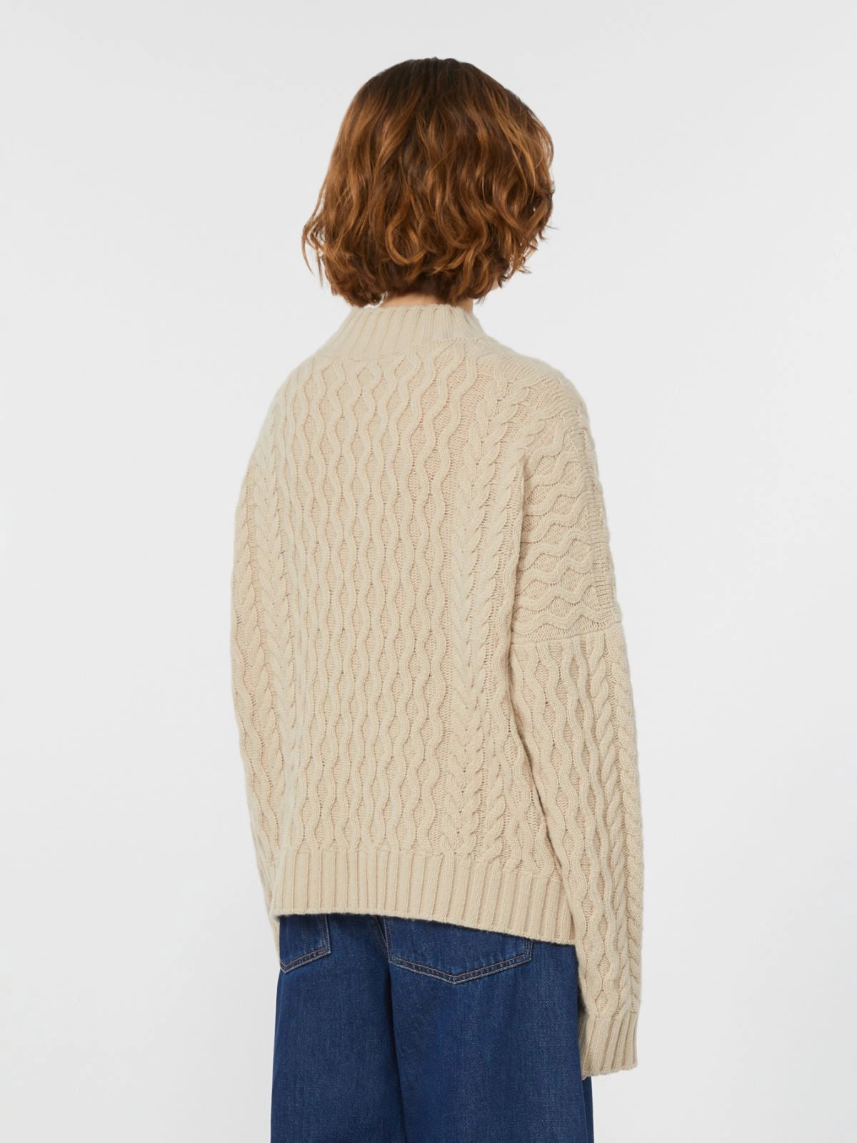 Maglia boxy in filato di lana